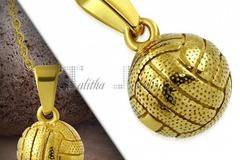 Мини висулка „Златна волейболна топка“