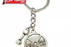 Фитнес ключодържател – сувенир с дъмбел и диск