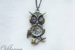 Стилна колекция стиймпънк колиета и бижута с часовников механизъм за жени