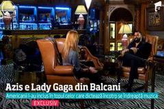 Азис, „балканската Лейди Гага“, пред румънска телевизия