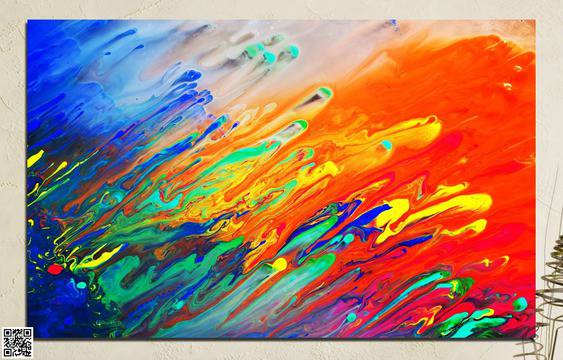 Декоративно пано за стена от 1 част с абстрактно изображение – HD-001-1