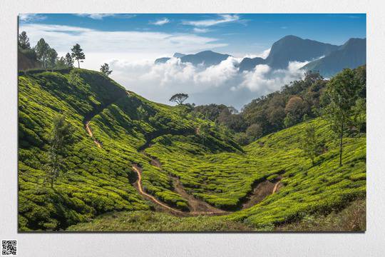 Декоративно пано за стена от 1 част с величествен планински пейзаж – HD-028-1