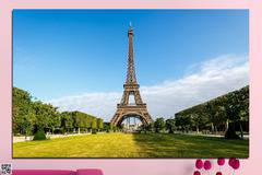 Декоративно пано за стена от 1 част с изглед към Айфеловата кула – HD-033-1