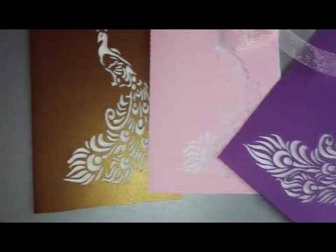 Нови модели сватбени покани Паун