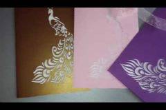 Нови модели сватбени покани Паун