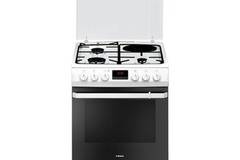 Комбинирана готварска печка FCMW68209, 3 газови горелки, 1 електрически котлон, Таймер, Функция грил, Въртящ се шиш, Клас А,…