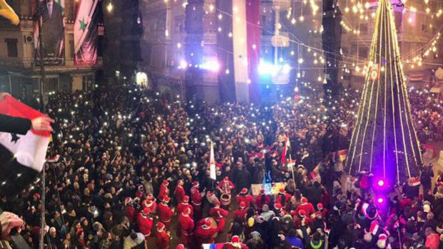 В Алепо грейна коледна елха