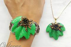 Нежни винтидж бижута с естествен камък с колекция пролет 2017