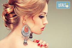 Официална прическа, грим, омбре маникюр, салон за красота Denny Divine