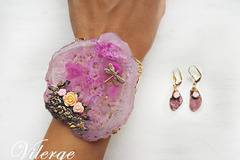 Дизайнерски бижута за жени с Авантюрин за 14 февруари и Свети Валентин