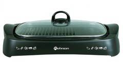 Електрическа скара Rohnson R-257, Мощност 2000W, Стъклен капак, Незалепваща повърхност