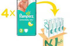 Пелени Pampers Active Baby 3 Midi XXL BOX, 208 броя