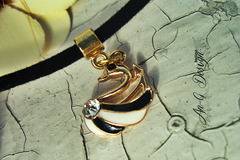 Нежно Колие Чокър Black Swan