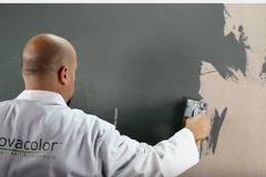 Как се полага декоративна мазилка Teodorico с ефект травертин?