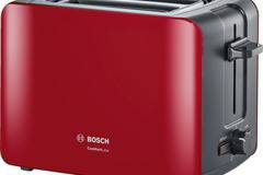 Тостер Bosch TAT6A114, 1090w, 2 филии, Червен