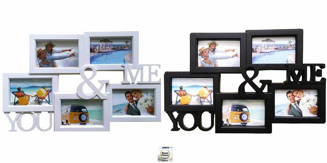 Рамка за 5 снимки – пано You and Me – 50 см. Модел F-143-582