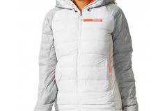 ADIDAS Terrex Climaheat Down Jacket Grey дамско яке с гъши пух изработено от леки материали подходящо за разходка в планината