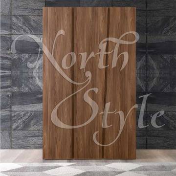 V – Италиански гардероб с 3 бр врати на панти в цвят Орех. Серия STROM от ‘Camelgroup’