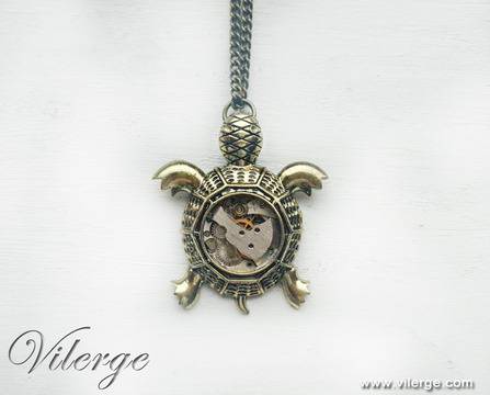Дизайнерски стиймпънк колиета и бижута с часовников механизъм