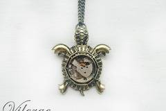 Дизайнерски стиймпънк колиета и бижута с часовников механизъм