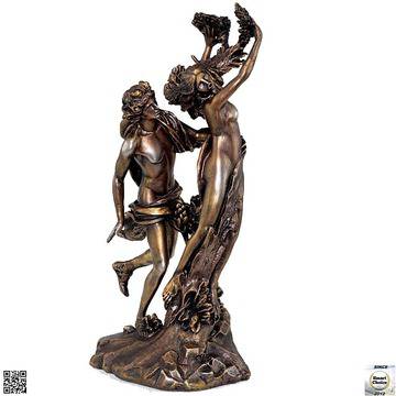 Декоративна статуетка – пластика от полирезин – Аполон и Дафне – 35 см.