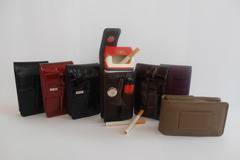 Луксозна унисекс табакера от естествена кожа с място за запалка – Магазин за кожени изделия Dawson