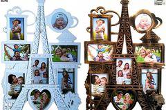 Рамка за 8 снимки – пано Айфеловата кула – 63 см. Модел F-144-432