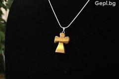 Ръчно изработено дамско колие с медальон от тигрово око!