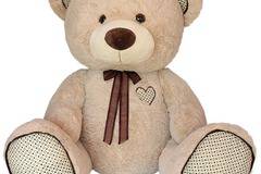 Подаръци, табакери и сувенири – Плюшени играчки – Огромен плюшен мечок с панделка 100см – Безплатна Доставка на Цветя Букети…