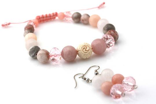 Вземете комплект астро гривна „Розов поглед“ и Обеци Розов кварц и Жадеит на промоционална цена!