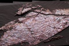 Марсоходът Кюриосити откри признаци за засъхнала кал и пукнатини на Марс!