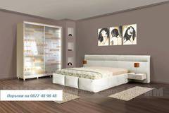 Спалня Портофино и гардероб с плъзгащи врати и две нощни шкафчета