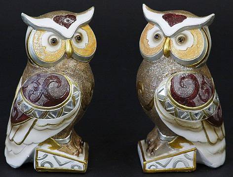Фън Шуй статуетка. Фигура от полирезин на бухал – 16 см. Модел 8102-4048
