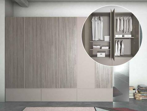 Модерен гардероб с врати на панти, модел FILO от ‘Orme Design’