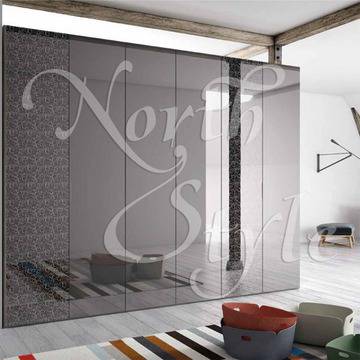 Дизайнерски гардероб със стъклени врати, VIRGOLA от ‘Orme Design’