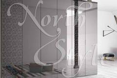 Дизайнерски гардероб със стъклени врати, VIRGOLA от ‘Orme Design’