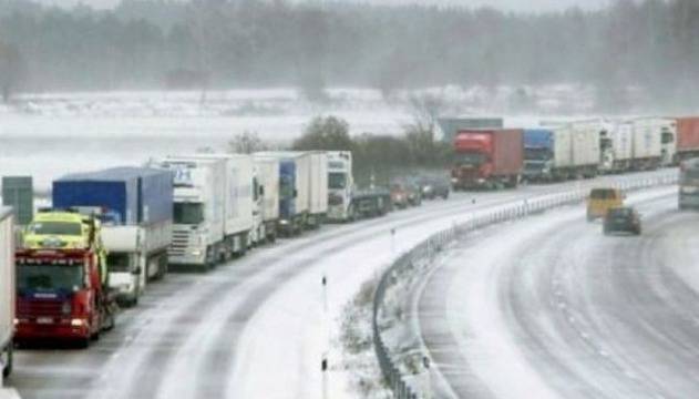 Опашки от камиони на българо-румънската граница