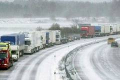 Опашки от камиони на българо-румънската граница