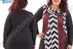 Прелестна топла макси туника с разкошно паднало деколте