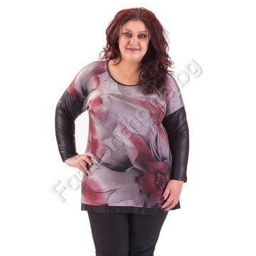 Модерна макси туника с промазка и издължена задна част