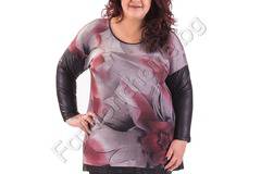 Модерна макси туника с промазка и издължена задна част