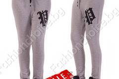 Дамско долнище с апликация в светло или тъмно сиво