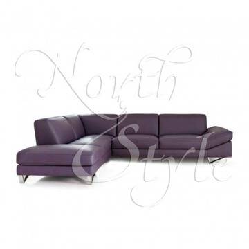 Модерно обзавеждане за всекидневна – кожена ъглова гарнитура