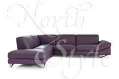 Модерно обзавеждане за всекидневна – кожена ъглова гарнитура