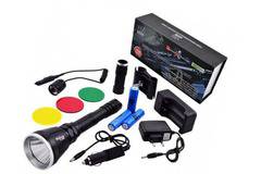 Акумулаторен LED Фенер за Лов с дистанционен бутон BAILONG-Q3888