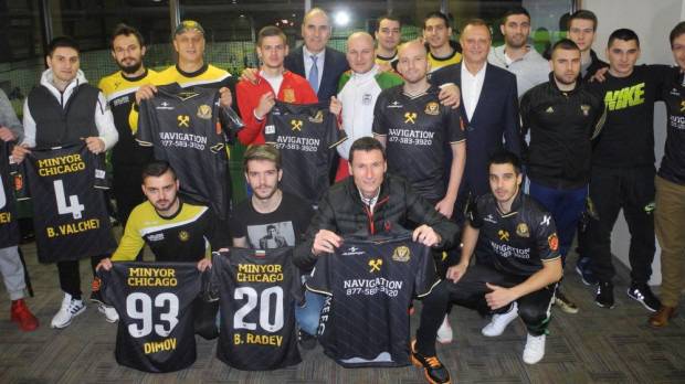 Цветан Цветанов се срещна с футболистите от Миньор (Чикаго)