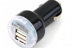 Двоен USB разклонител за кола