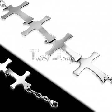 Оригинална дамска гривна с кръстове!