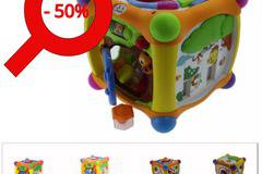 Интерактивен куб M-Toys, Пееща, Многоцветна