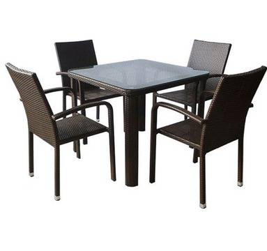 Ратанов комплект 59-341-1 кафяв ратан